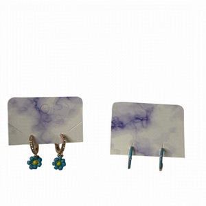 blue flower, earring set